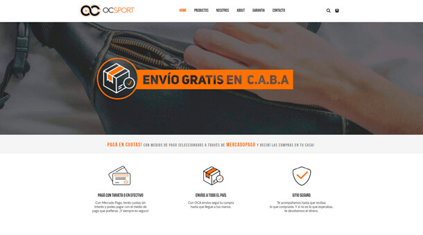 Responsive web design for OC Sport